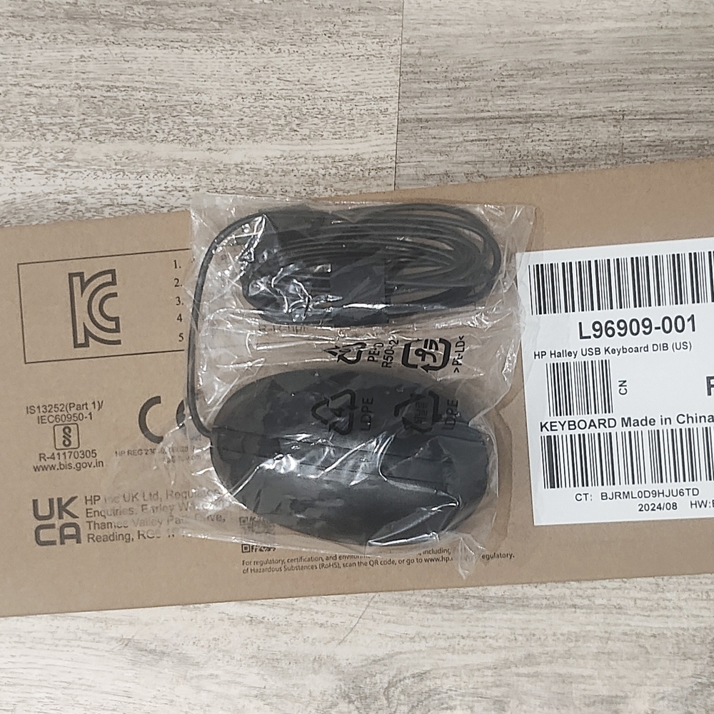 HP Black Wired Mouse